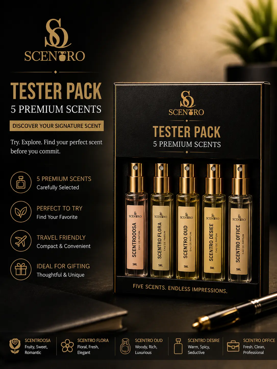 pack of 5 perfume